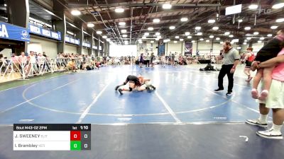 106 lbs Rr Rnd 2 - JOSIAH SWEENEY, Elite NJ HSB Black vs Isaac Brambley, Yeti: Special Forces