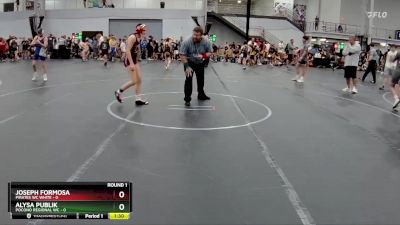 98 lbs Round 1 (8 Team) - Alysa Publik, Pocono Regional WC vs Joseph Formosa, Pirates WC White