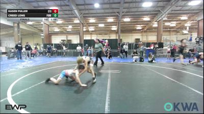 52-55 lbs Final - Kasen Fuller, Comanche Takedown Club vs Creed Long, Powerhouse Blue