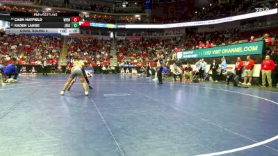 1A-144 lbs Cons. Round 4 - Kaden Lange, Jesup vs Cash Hatfield, West Branch