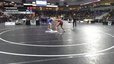 160 lbs Champ. Round 2 - Elleni Johnson, Grand Valley State vs Nyla Burgess, Gannon University