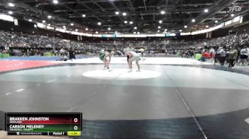 150 lbs Champ. Round 2 - Brakken Johnston, Highland vs Carson Melendy, Churchill County