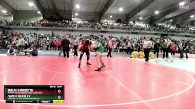 165 lbs Cons. Round 5 - Owen Beasley, Smithville Youth Wrestling-AA  vs Judah Meredith, Joplin Youth Wrestling Club-AAA 