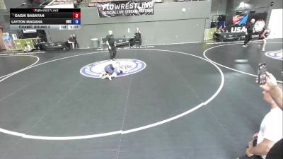 86 lbs Champ. Round 2 - Gagik Babayan vs Layton Magana, Redwood Wrestling Club