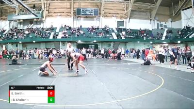 157 lbs Cons. Round 3 - Brayden Shelton, Northern Illinois vs Brett Smith, Northern Illinois