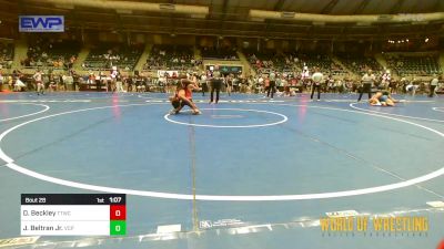 101 lbs Round Of 16 - Dawson Beckley, Team Tulsa Wrestling Club vs Jarron Beltran Jr., Valiant Prep