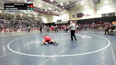 135 lbs Champ. Round 2 - Amy Martinez, Adelanto vs Sami Nava, Hueneme