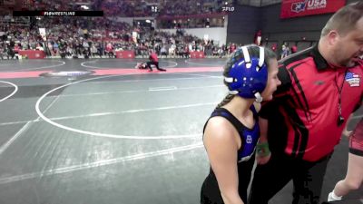 90 lbs Champ. Round 2 - Brylie McClain, Peshtigo vs Carter Knoop, Lomira