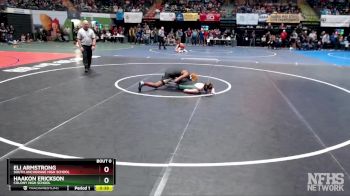 130 lbs Cons. Round 1 - Eli Armstrong, South Anchorage High School vs Haakon Erickson, Colony High School