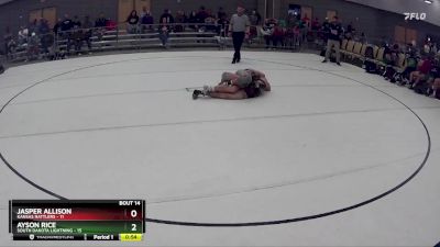 153 lbs Round 4 (8 Team) - Ayson Rice, South Dakota Lightning vs Jasper Allison, Kansas Rattlers