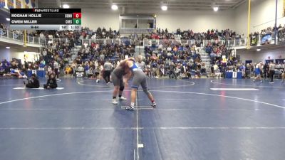 285 lbs R-64 - Roghan Hollis, Connellsville vs Owen Miller, Chestnut Ridge