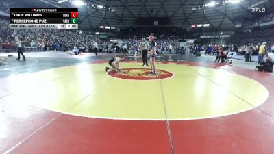 Girls 1B/2B/1A 145 Quarterfinal - Dixie Williams, Tonasket (Girls) vs Persephone Puz, Vashon Island (Girls)