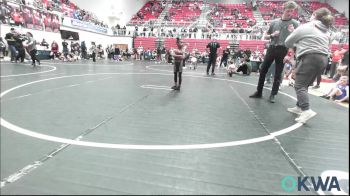 46 lbs Consi Of 8 #2 - Alaina Bert, Del City Little League Wrestling vs Weston Hall, Rough Riders