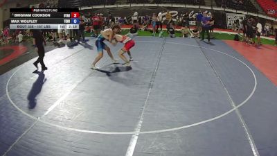 157 lbs Semis - Brigham Cookson, Utah vs Max Wolfley, Tennessee