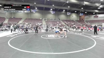 131 lbs Round 2 (6 Team) - Abigail Ji, Iowa Lakes CC vs Jayde Coleman, Big Bend Community College