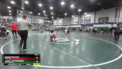 126 lbs 1st Place Match - Jared Litchenberg, Vista Murrieta vs Chase Walton, Great Oak