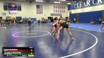 140 lbs Cons. Round 3 - Olivia Bonnema, Solon vs Valerie Altenhofen, Williamsburg