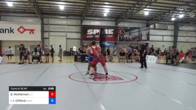 125 kg Consi Of 32 #1 - Daniel McKiernan, Illinois vs Ian Clifford, Warrior Regional Training Center