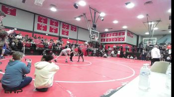 126 lbs Consi Of 16 #2 - Camren Hawk, Memorial Middle School vs Graham Parker, Bishop Kelley