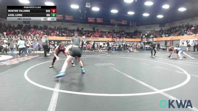 105 lbs 3rd Place - Hunter Villines, Weatherford Youth Wrestling vs Axel Lorg, Shelton Wrestling Academy