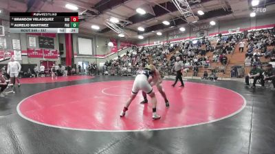 157 lbs Cons. Round 4 - Brandon Velasquez, Dos Pueblos vs Aurelio Martinez, Pacifica/Oxnard