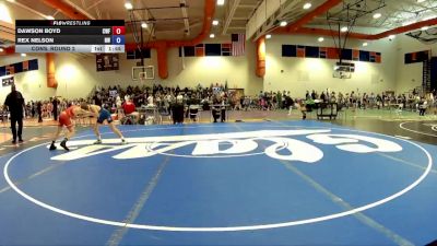 100 lbs Cons. Round 2 - Dawson Boyd, Clinic Wrestling FXBG vs Rex Nelson, NOVA WC