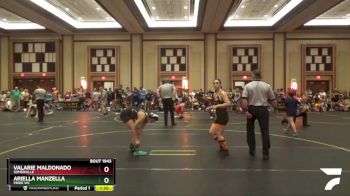 128 lbs Cons. Round 3 - Valarie Maldonado, Somerville vs Ariella Manzella, Pride WC