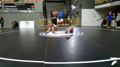 Bantam - 53 lbs Champ. Round 1 - Andrew Cordova, Crusader Wrestling vs Armando Galindo, Jr. Broncos Wrestling Club