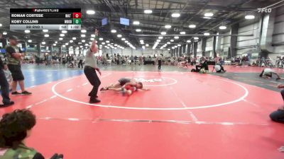 100 lbs Rr Rnd 1 - Roman Cortese, Mat Warriors Yellow MS - MS vs Koby Collins, Woodshed Wrestling Club - MS
