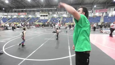 58 lbs Quarterfinal - Ronan Strader, Eastside United vs Laz Romero, No Team