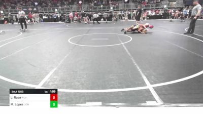 140 lbs Quarterfinal - Levi Rose, Webb City Youth Wrestling vs Michael Lopez, Lion Elite