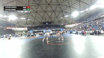 Boys 4A 175 lbs Quarterfinal - Arthur Jarrell, Camas vs Tayten Cissne, Chiawana