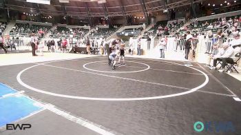 43 lbs Quarterfinal - Tyler Korb, Vinita Kids Wrestling vs Griffin Edmondson, Team Tulsa Wrestling Club
