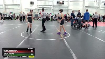 100 lbs Round 1 - John Springer, NOVA Wrestling Club vs Jack Jastal, Ohio Gold