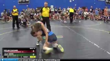 98 lbs Round 5 (6 Team) - Rylan Custard, Hastings Wrestling Academy vs Lilly Enos, Untouchables White