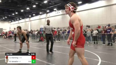 197 lbs C Of 16 #1 - Aiden Hanning, Cornell vs Ben Vanadia, Purdue