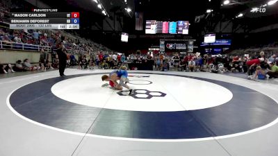 132 lbs Cons. Rd Of 32 - Mason Carlson, UT vs Benjamin DeForest, ND