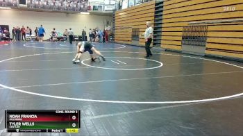 144 lbs Cons. Round 3 - Noah Francia, Hillsboro vs Tyler Wells, Century