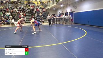 160 lbs 3rd Place - Ryan Ford, Bergen Catholic-NJ vs Logan Fowler, Cleveland-TN