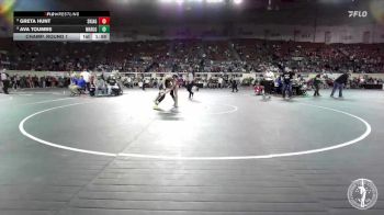 G5A-125 lbs Champ. Round 1 - Greta Hunt, Skiatook-Girls vs Ava Toumbs, Marlow-Girls