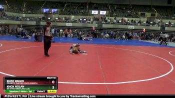 90 lbs Cons. Semi - Knox Nolan, Big Game Wrestling Club vs Enzo Riggio, Poynette Panther Youth Wrestli