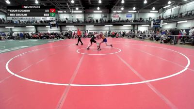 118 lbs Consi Of 16 #1 - Colin Logalbo, Little Falls vs Ben Dziuban, Mount Markam