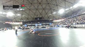 Boys 4A 157 lbs Cons. Round 1 - Andrew Kuhn, Rogers (Puyallup) vs Evan Maslyuk, Juanita