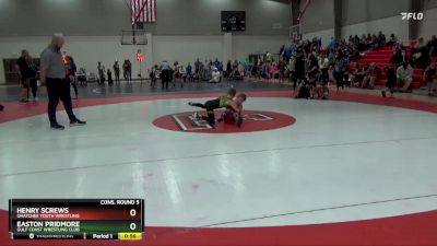 75 lbs Cons. Round 5 - Henry Screws, Ohatchee Youth Wrestling vs Easton Pridmore, Gulf Coast Wrestling Club