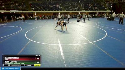 117 lbs Cons. Round 3 - Dagin Mondia, Iowa vs Jett Loftus, Lo-Ma Youth Wrestling Club