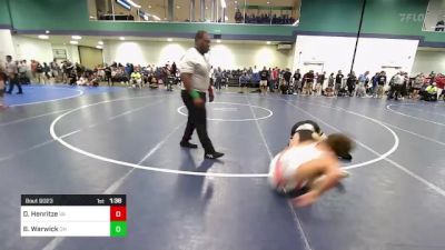 150 lbs Round Of 128 - Davis Henritze, VA vs Brennan Warwick, OH