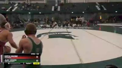 149 lbs 1st Place Match - Mitch Moore, Oklahoma vs Alec Hagan, Ohio University