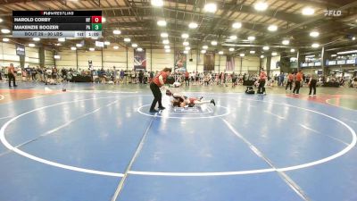 90 lbs Round Of 64 - Harold Corby, NY vs Makenzie Boozer, PA