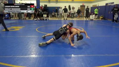 108 lbs Quarterfinal - Logan Rowlands, Eagle W.C. vs Wesley Renninger, Berks Catholic