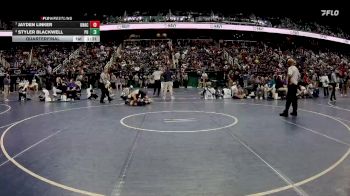 1A 157 lbs Quarterfinal - Jayden Linker, Union Academy vs Styler Blackwell, Polk County High School